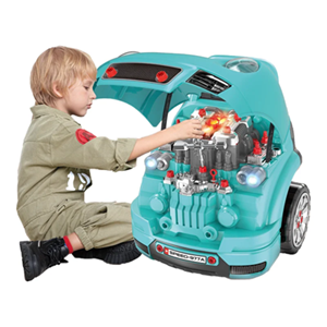 ماشین اسباب بازی ریموت دار موتور مستر Motor Master مدل کاپوت پورشه آبی Kids Engine Toy _ماشین اسباب بازی